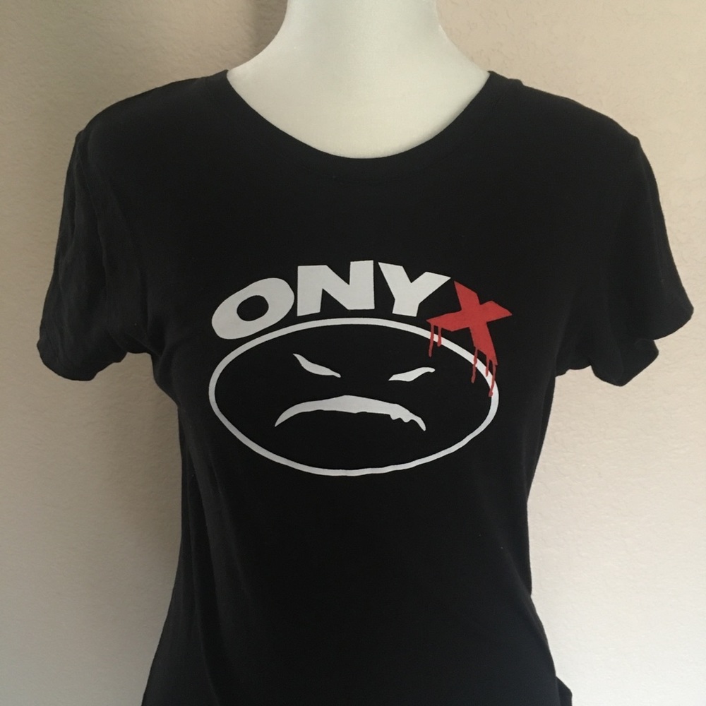 NWOT Hip Hop Onyx concert girlie T-shirt in black
